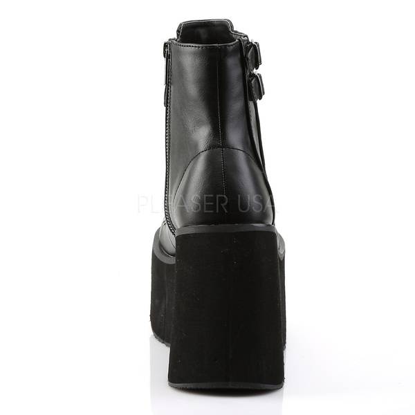 Schnürstiefelette mit verstellbarer Knöchelmanschette KERA-21 schwarz