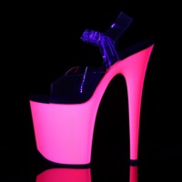 Extreme Party Plateau Stiefelette FLAMINGO-808UV neon pink