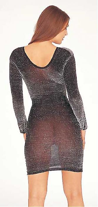 Glanz-Kleid schwarz Gr. S-M: Glanz-Kleid Glanz-Kleid schwarz Gr. S-M: Glanz-Kleid