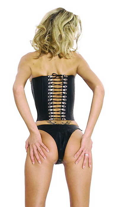 Fetischbekleidung von Ledapol im www.sex-versand.com: Leder-Corsage Ledapol 735: Leder-Corsage