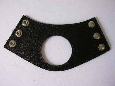 Penis-/Hodenmanschette Leder-LUX schwarz