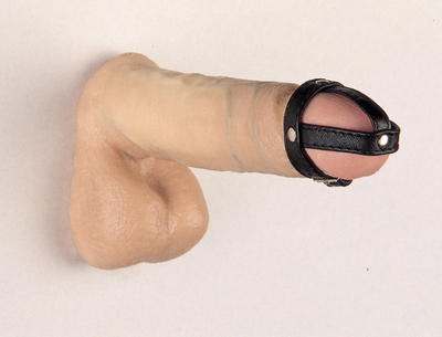Penisriemen Leder schwarz