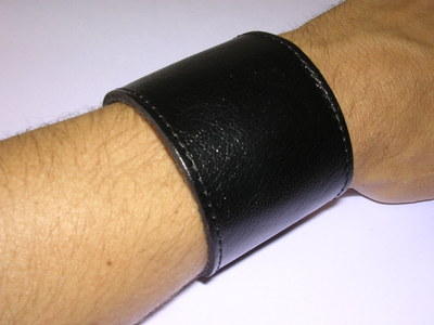 Armband Leder schwarz