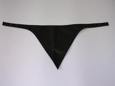 Halstuch Leder schwarz