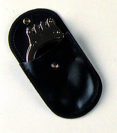 Handschellentasche Leder schwarz
