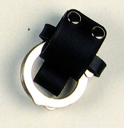 Handschellentasche Leder schwarz
