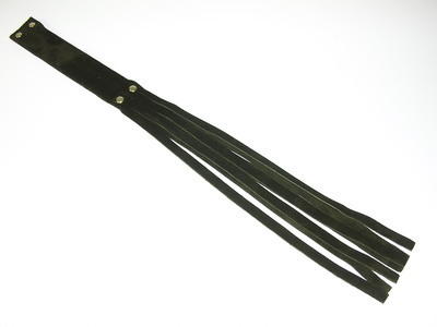 Peitsche Leder schwarz