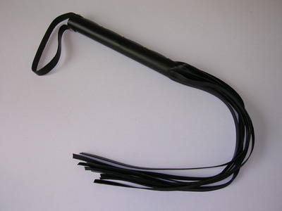 Peitsche Leder schwarz
