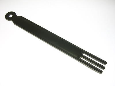 Klatsche Leder schwarz