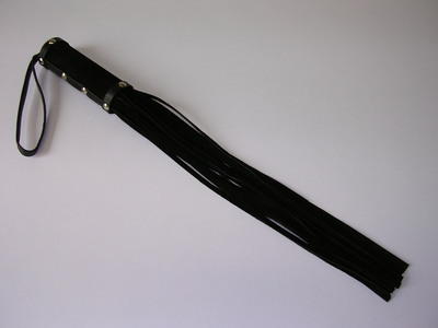 Peitsche Leder schwarz