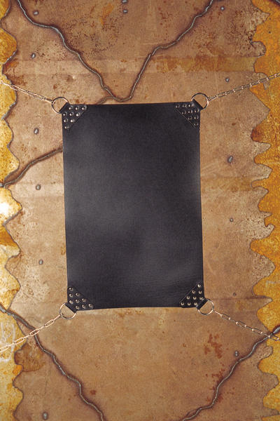 H�ngematte Leder schwarz