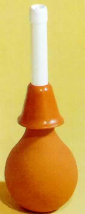 Frauendusche, Gummi, orange 500ccm