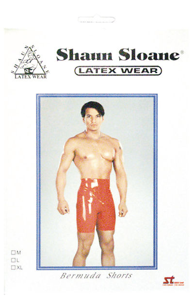 LATEX Bermuda Shorts rot