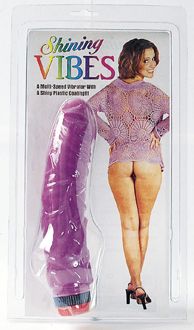 Shining Penis-Vibrator lila