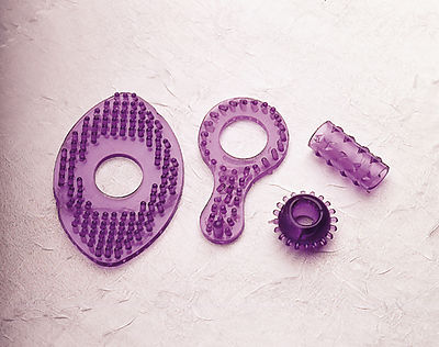 Jelly-Penisring-Set lila