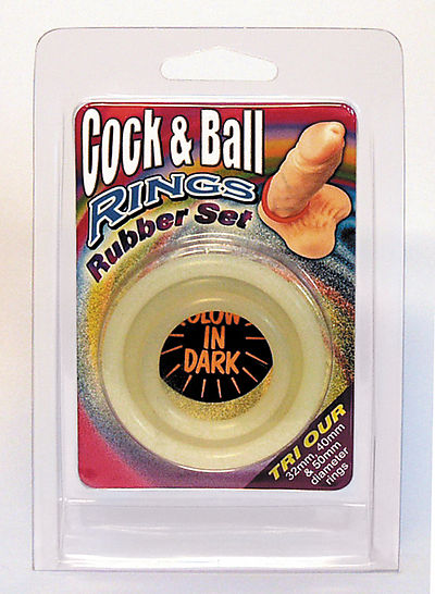 Cock & Ball Rings 3er-Set Glows