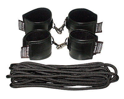 Soft-Leather-Bond-X Fessel-Set