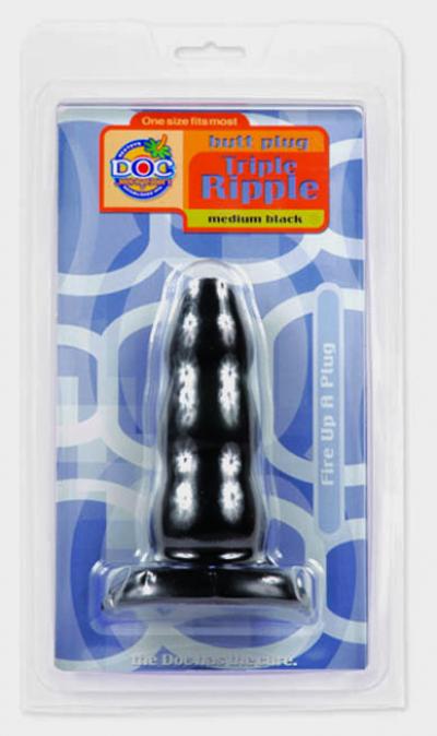 Triple Ripple Butt-Plug medium