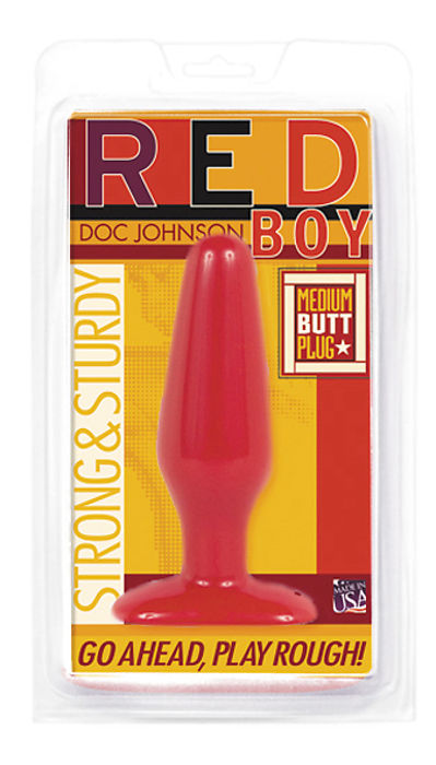 DOC JOHNSON Red Boy Butt Plug medium