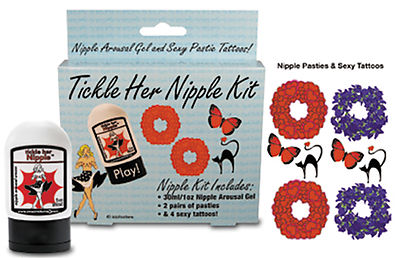 Tickle her Nipple Kit (m.Nippel-Tattoos)