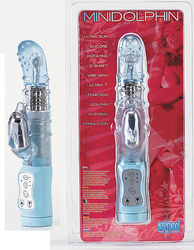 Silicone Mini Dolphin Vibr. lightblue