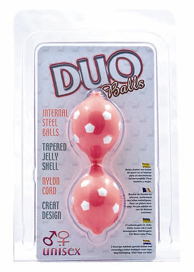 Duo Balls pink mit 5-Eck-Noppen