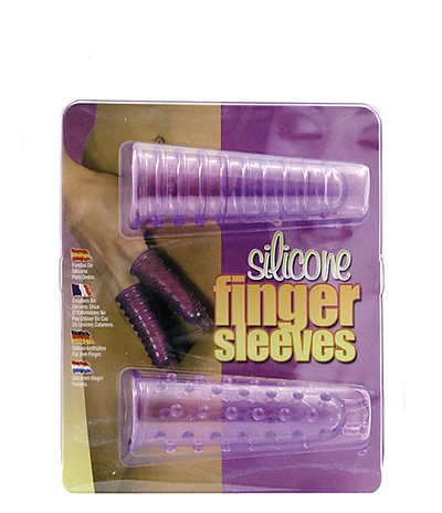 Silicone Finger Sleeves purple
