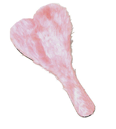 Ruff Doggie Heart Plush Paddle pink