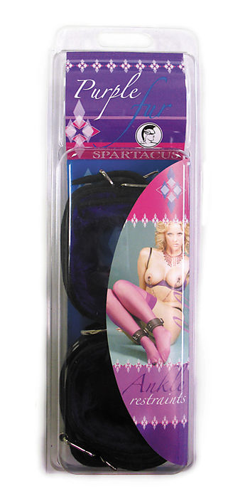 SPARTACUS Purple Fur Ankle Restraints