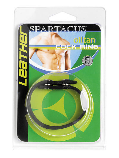 SPARTACUS Leather Oiltan Cock Ring