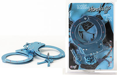 Crystal Studded Hand Cuffs lightblue