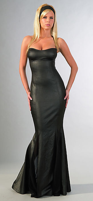 Langes Party-Kleid schwarz