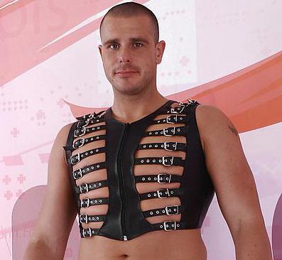 Leder-Herren-Top Joey
