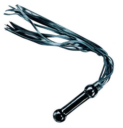 Leder-Peitsche/Latexgriff