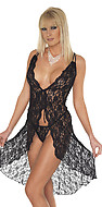 nachtkleid-und-g-string-schwarz