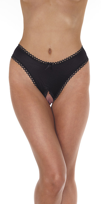 Slip offen schwarz