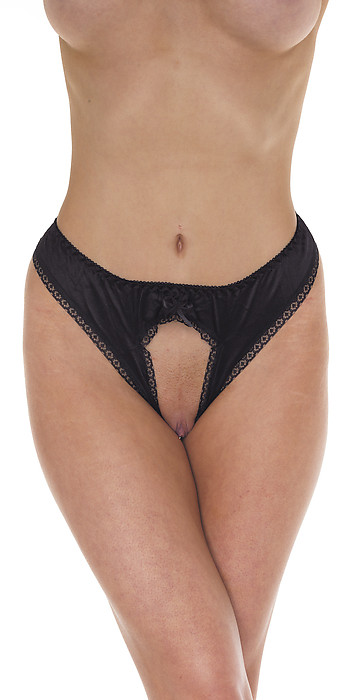 Slip offen schwarz