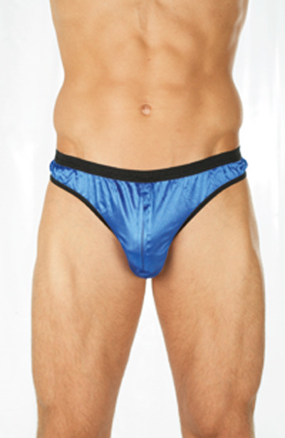 Slip mit Rei�verschluss blau