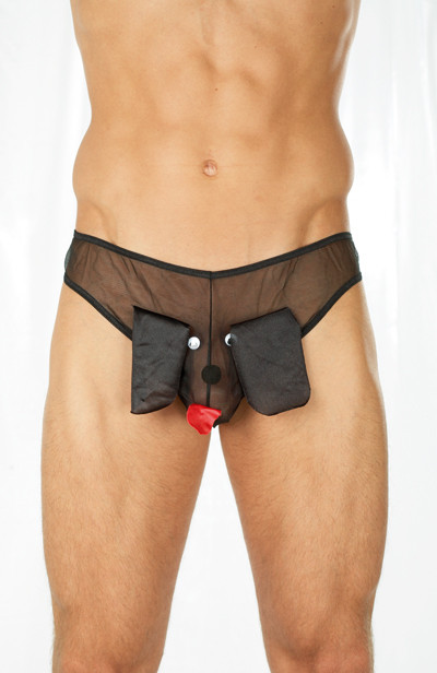 Slip Hundeform schwarz