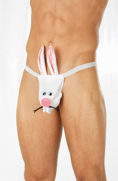Slip (G-String) Hase weiss