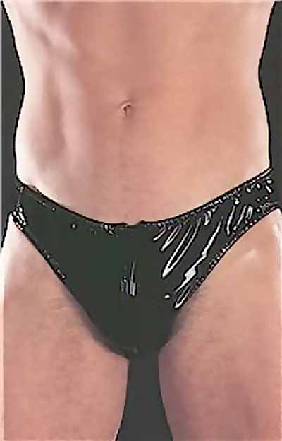 Latexa 3019: Latexherrenslip mit RV, genäht