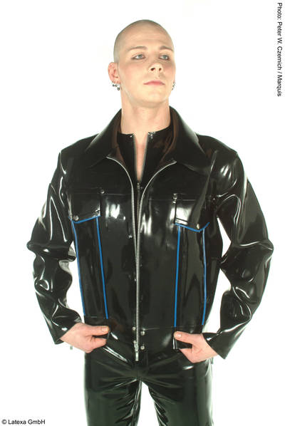 Cowboyjacke mit Kontrastfarbe