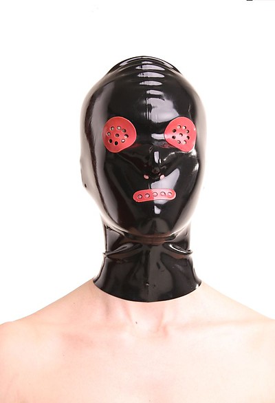 Latex-Maske mit Rei�verschluss