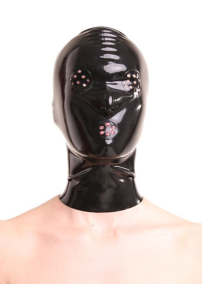 Latex-Maske mit Rei�verschluss