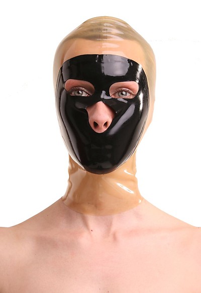 Latex-Maske mit Rei�verschluss