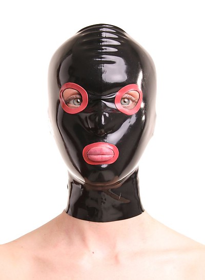 Latex-Maske mit Rei�verschluss
