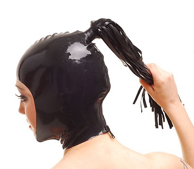 Latex-Maske mit Rei�verschluss