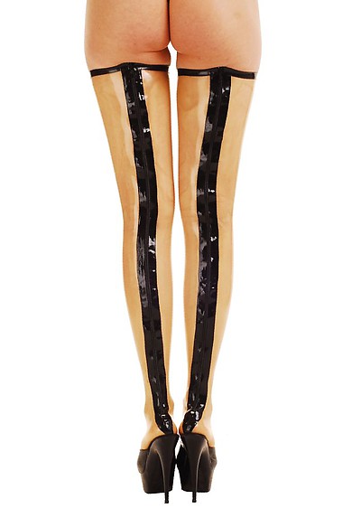 Latex-Str�mpfe mit Rei�verschluss