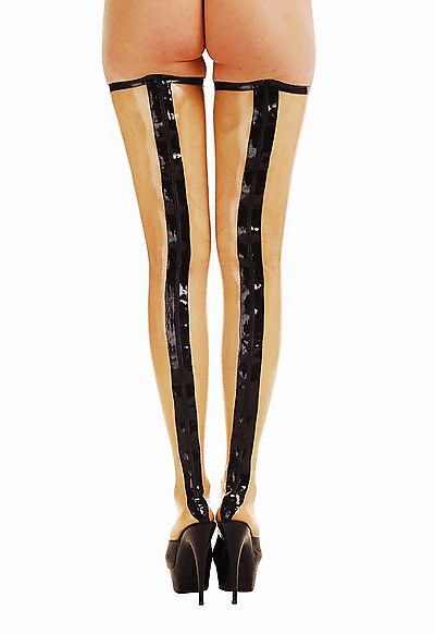 Latex-Str�mpfe mit Rei�verschluss