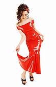 latex-kleid-mit-reissverschluss